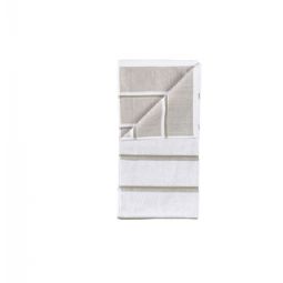 Håndklæde - 100% bomuld - Zone Denmark Sauna - Stribet White